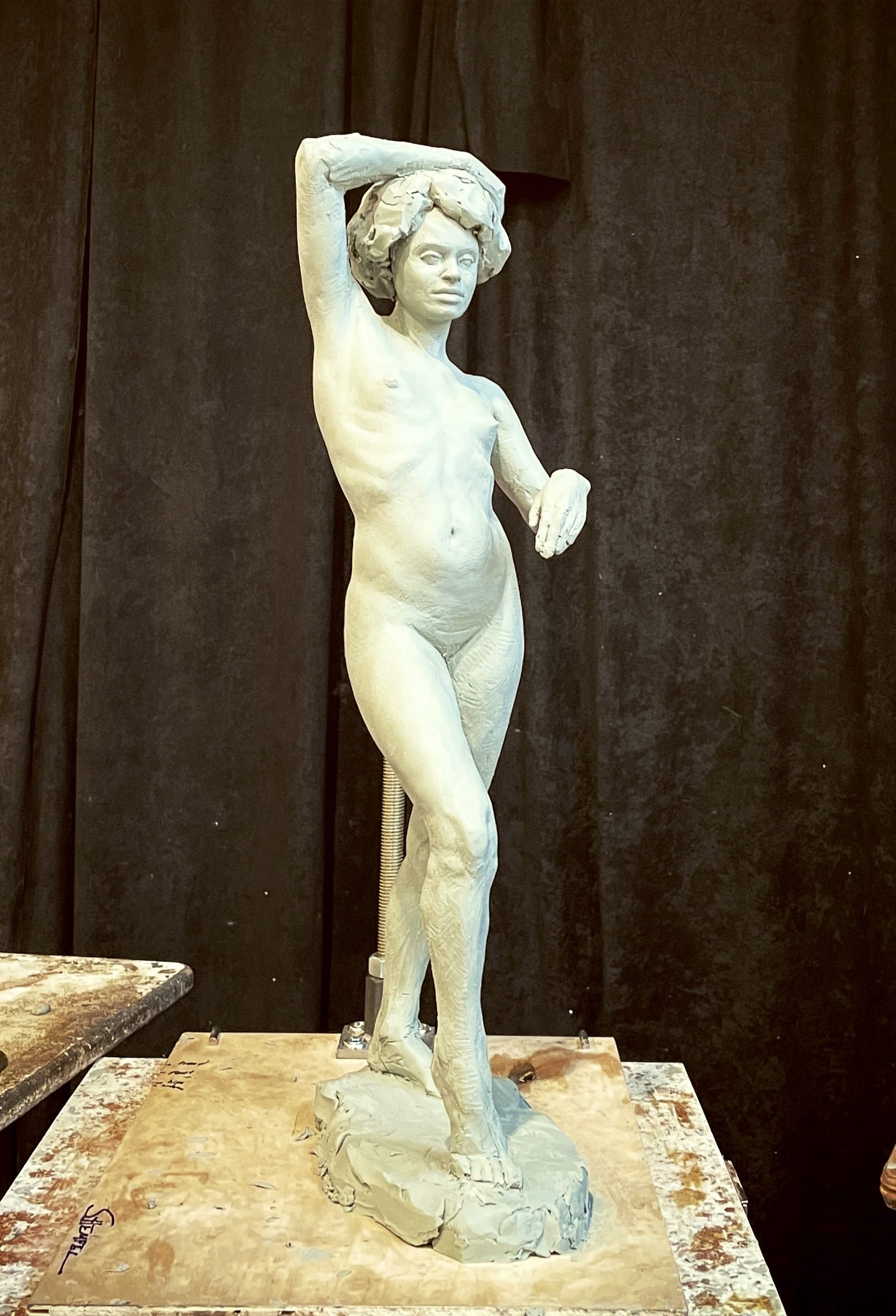 Adding Roma Plastilina Clay to an Armature, Sculpting Process Demo Video